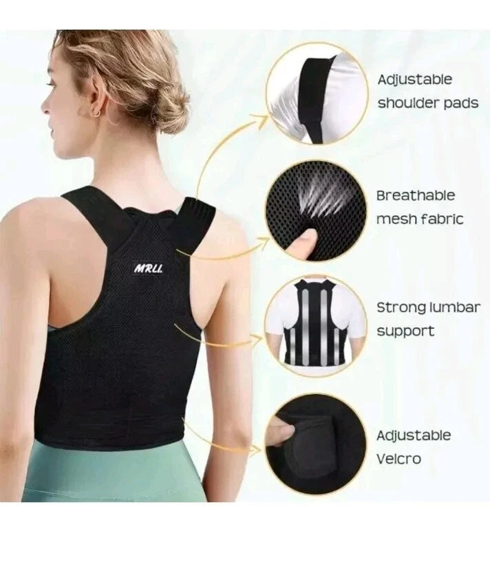 Adjustable Back Support Belt Posture Corrector for Men and Women