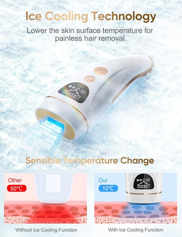IPL Hair Removal Device with Freezing Function 9 Energy Levels