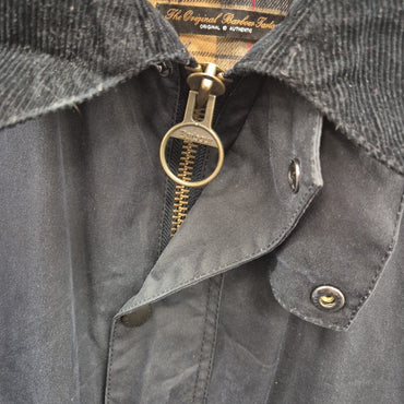 Barbour Ashby Waterproof Navy Tartan Lined Jacket XXL