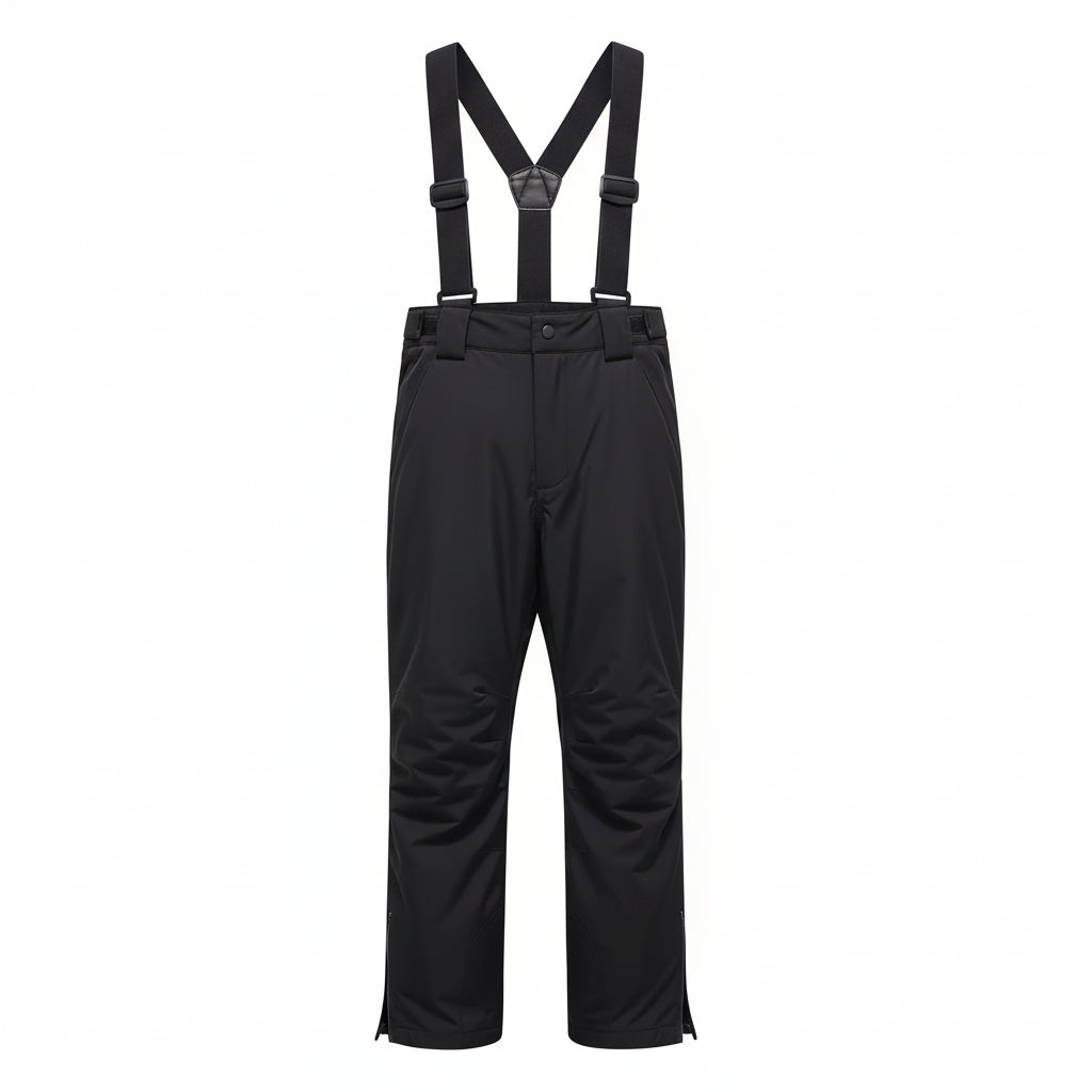 Hotian Black Bib Snow Pants Waterproof