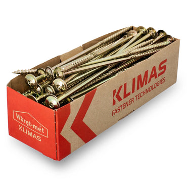 KLIMAS wood screws Torx - pan head screws TX Yellow screws - flat head screws wood - pan head - screws set Torx - wood screws set roof construction screws - 50 pieces