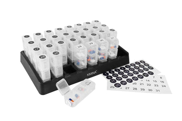 Large Monthly Pill Organizer 3 Times a Day 31-Day Capacity