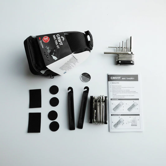 CRIVIT Bicycle Seat Bag with Mini Pump and Repair Kit