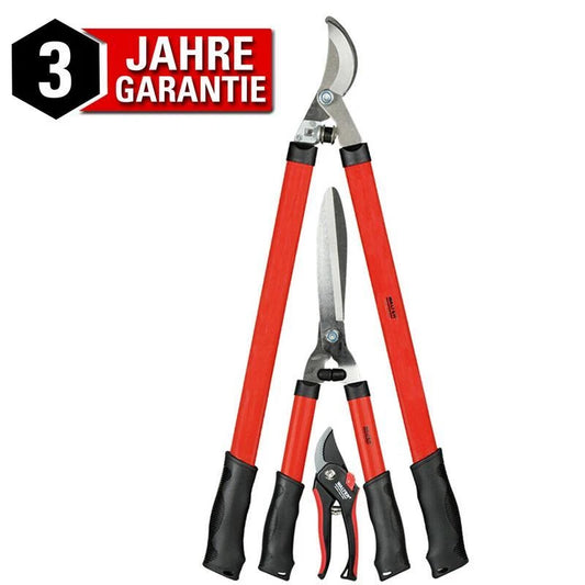 Walter 3‑Piece Garden Shears Set – Rose Pruning, Hedge Trimmer