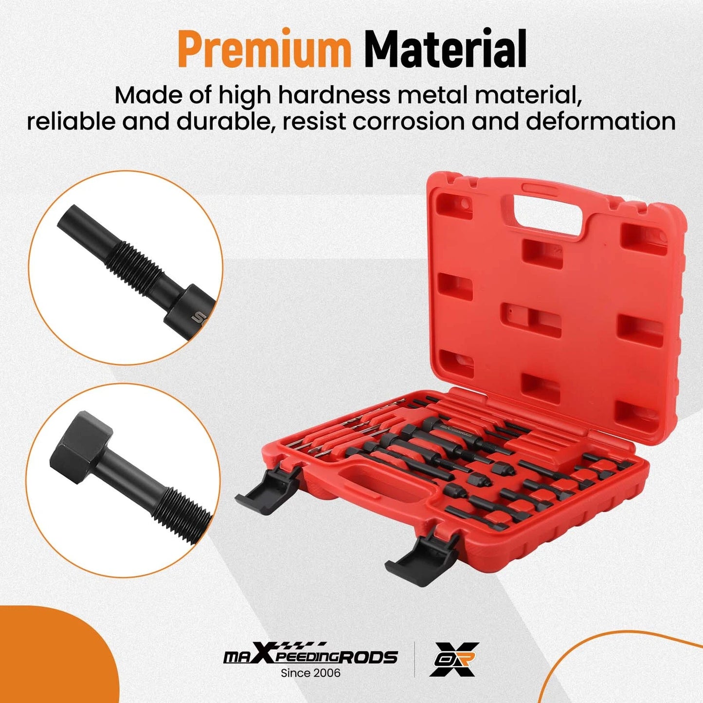 22-Piece Glow Plug Extraction Kit for M8 & M10 Engines