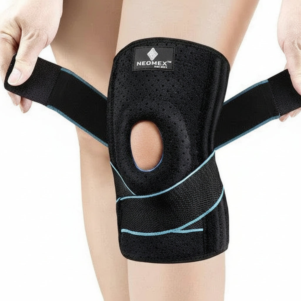 Adjustable Knee Brace with Stabilizers & Gel Pads for Optimal Support - Gomix Brands Outlet