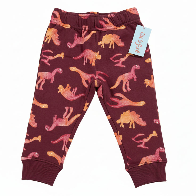Cat & Jack Dinosaur Sweatpants Joggers for Boys Toddler 18M