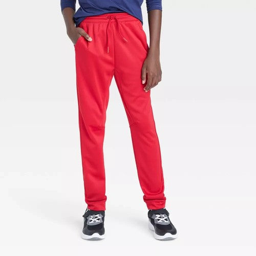 All In Motion Boys Red Jogger Pants Size XS