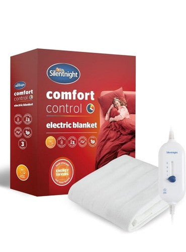 Silentnight Comfort Control Electric Blanket Double Fleece 135x120cm