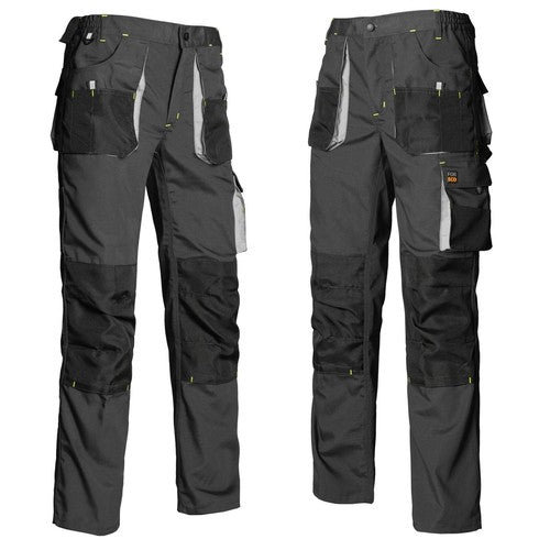 Heavy Duty Men's Cargo Work Trousers with Reinforced Knee Pads