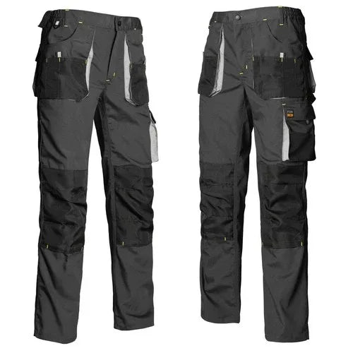 Heavy Duty Men's Cargo Work Trousers with Reinforced Knee Pads - Gomix Brands Outlet