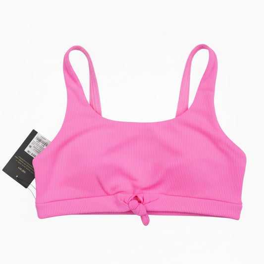 Girls Pink Front Knot Bandeau Swim Top Art Class XL