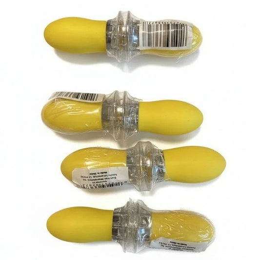4-Piece Hard Rubber Handled Corn on the Cob Holders – Yellow - Gomix Brands Outlet