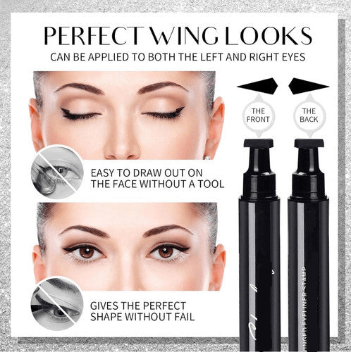 Cleof 6mm Winged Waterproof Black Eyeliner Stamp – Long‑Lasting