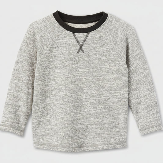 Cat & Jack Toddler Soft Knit Long Sleeve T-Shirt Gray