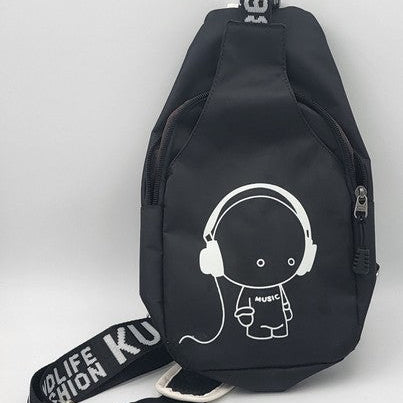 Kuchen & Bag 1980 City Life Music Crossbody Bag Black