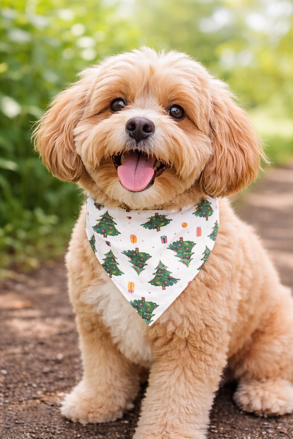 Bandana Christmas Tree Dog Bandana