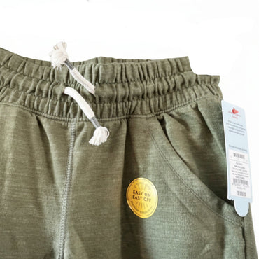 Cat & Jack Girls Dark Green French Terry Jogger Pants Medium
