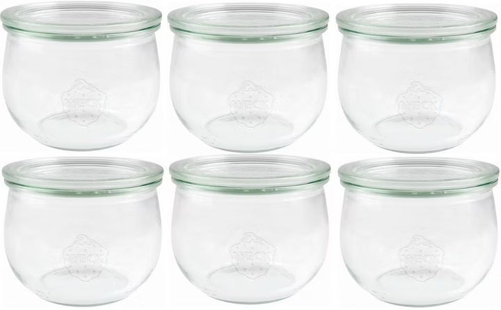 Weck Tulip Jar RR100 with Lid 0.58L Preserving Jar