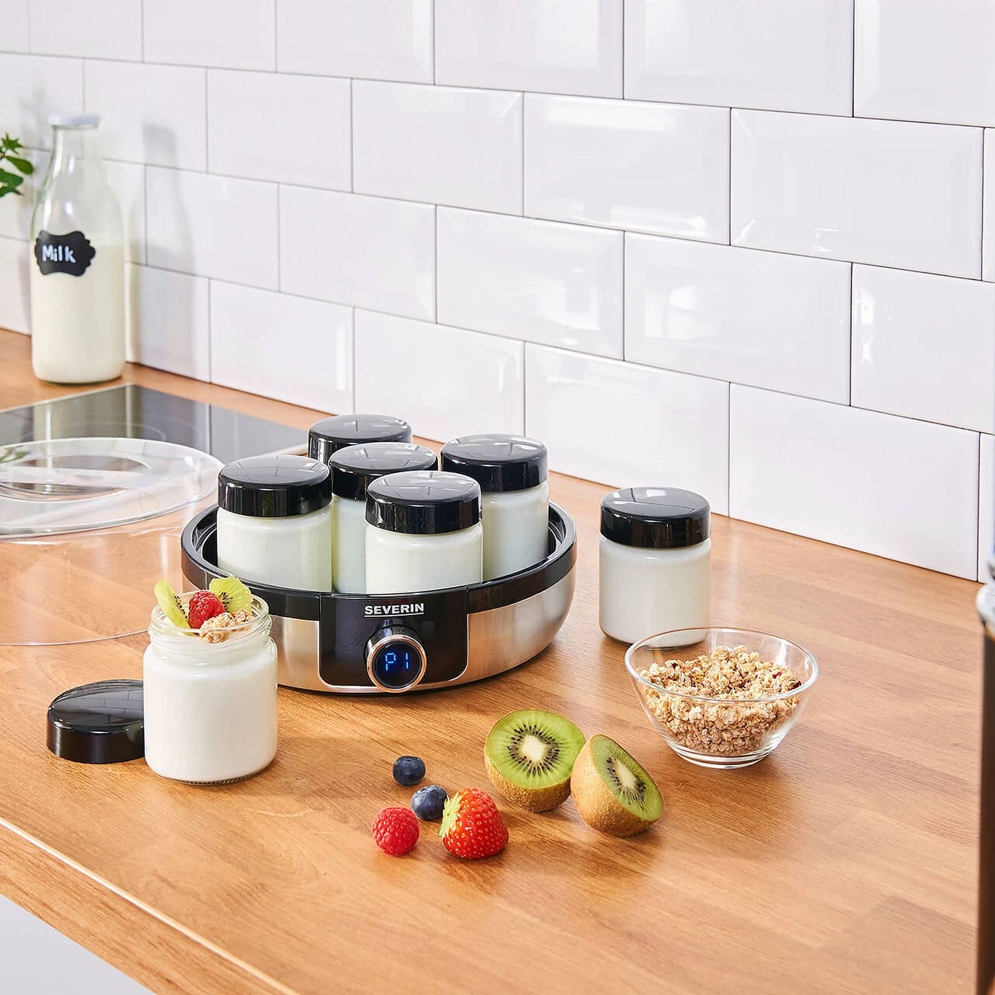 Severin JG 3521 Digital Yogurt Maker with Automatic Programs