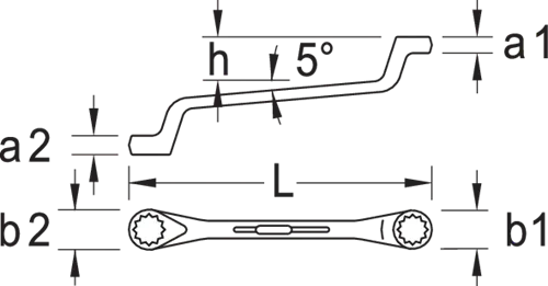 Gedore UD-Profile Double Ended Ring Spanner - Durable Vanadium Steel - Gomix Brands Outlet