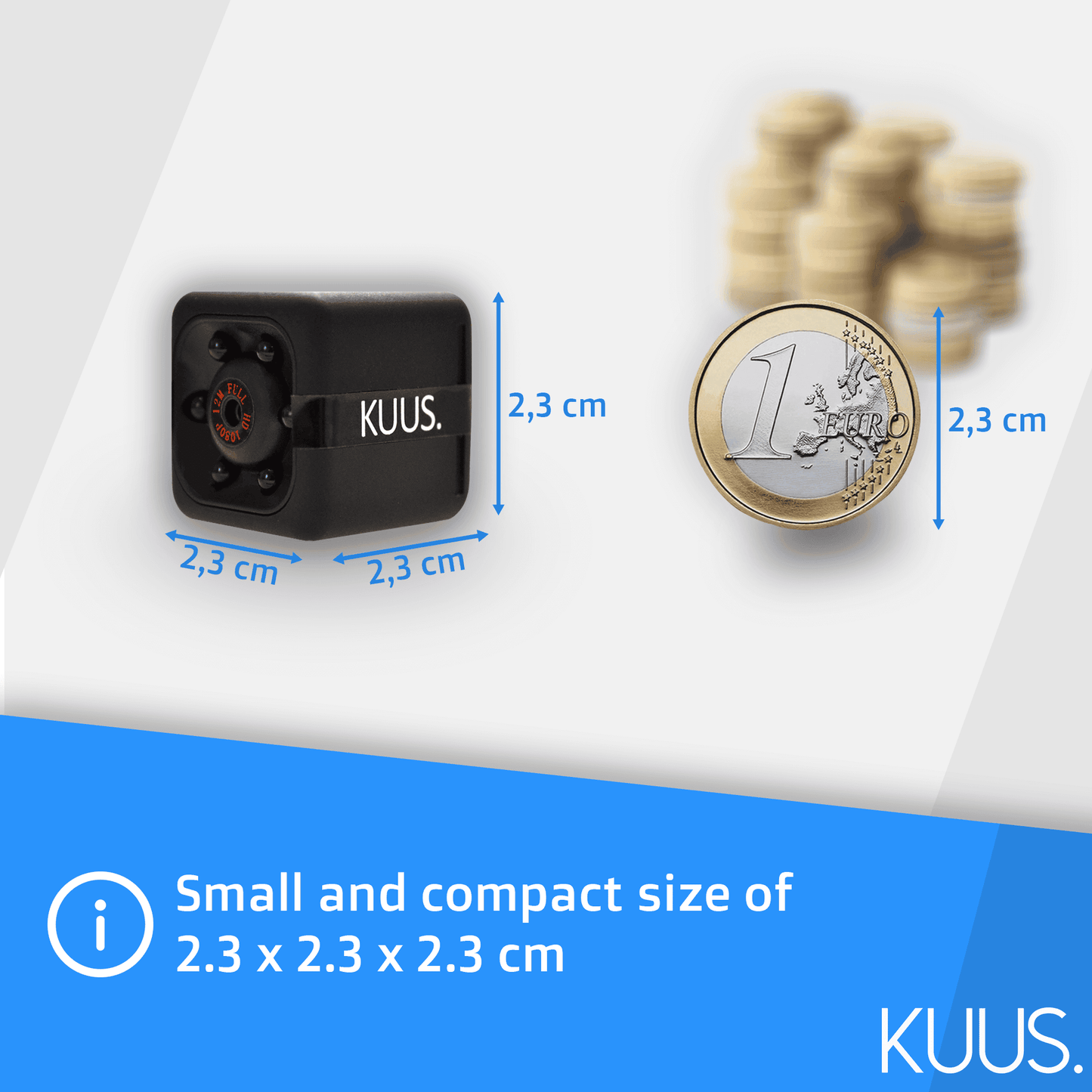 KUUS. C1 Full HD 1080p Mini Hidden Wireless Spy Security Camera 32GB SD Card