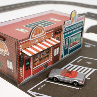 MyRoads Bakery & Ice Cream Shop: Creative Road Building Expansion Set for Kids