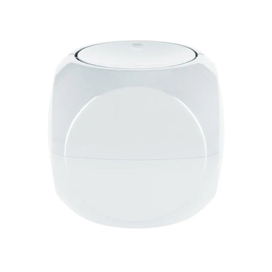 Spirella DICE 1L White Polypropylene Tipping Bin - Modern Compact Bathroom Trash Can - Gomix Brands Outlet