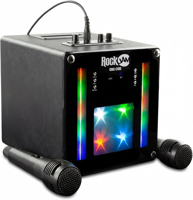 RockJam SingCube 10Watt Bluetooth Karaoke Machine