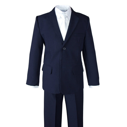 Spring Notion Big Boys' 2-Piece Classic Suit Set: Jacket & Flat Front Pants