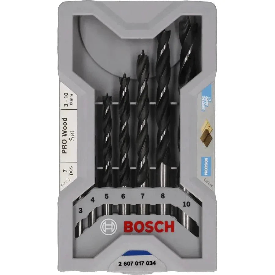Bosch PRO Wood Brad Point Drill Bit Set: Accurate, Splinter-Free Wood Drilling - Gomix Brands Outlet