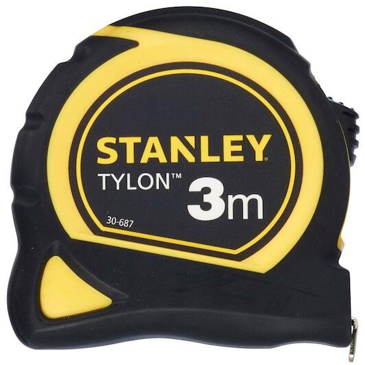 Stanley Tylon 10ft/3m Compact Retractable Tape Measure with Shockproof Case