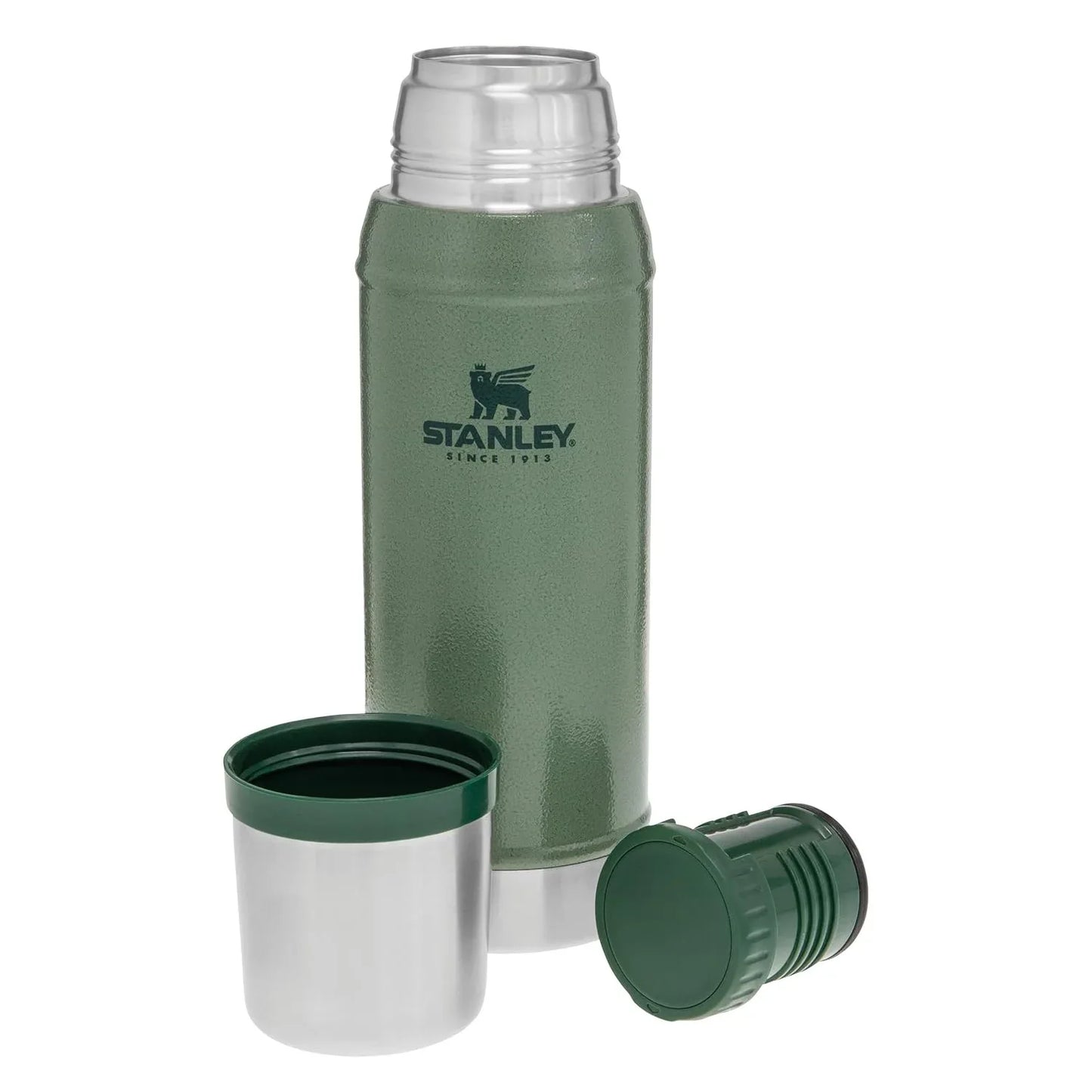 Stanley Classic Green Vacuum Bottle 25oz Stainless Steel Thermos for Hot Cold Drinks - Gomix Brands Outlet