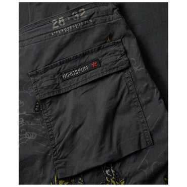 Superdry X Ringspun Women's Washed Black Boyfriend Cargo Pants - Loose Fit