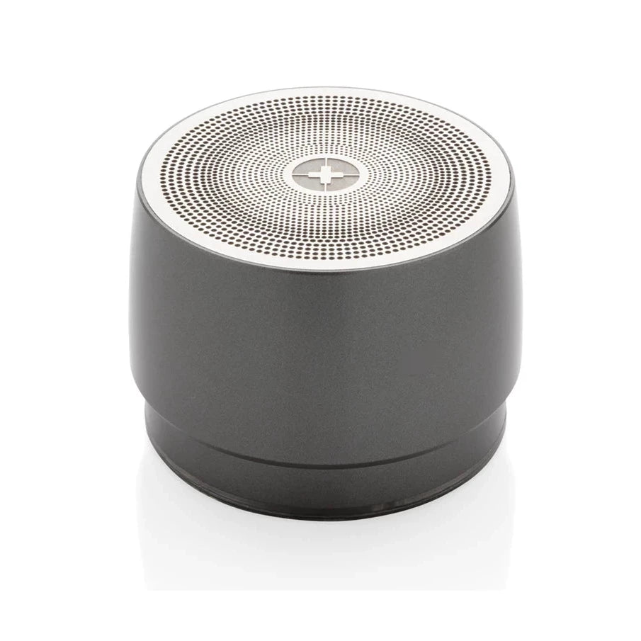 Swiss Peak 5W Wireless Bass Speaker: Portable, Stainless Steel, 5-Hour Playtime - Gomix Brands Outlet