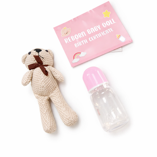 Essential Baby Care Items: Teddy Bears, Changing Blankets, and Adorable Bottle