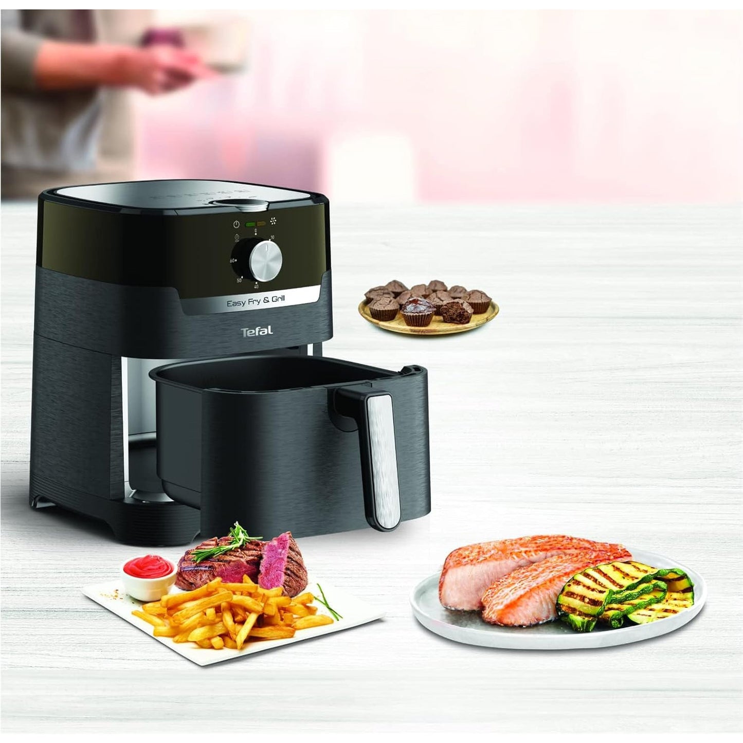 Tefal EasyFry & Grill 2-in-1 Healthy Air Fryer, 4.1L XL Capacity