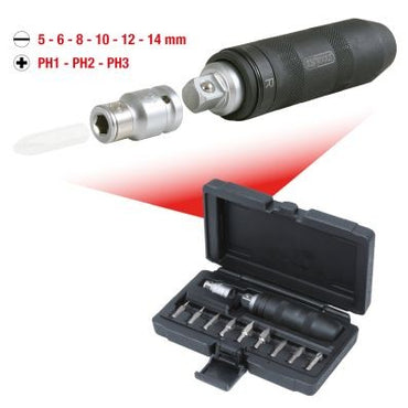 KS TOOLS 515.1003 Professional 11-Piece Square Drive Screwdriver Set with Case