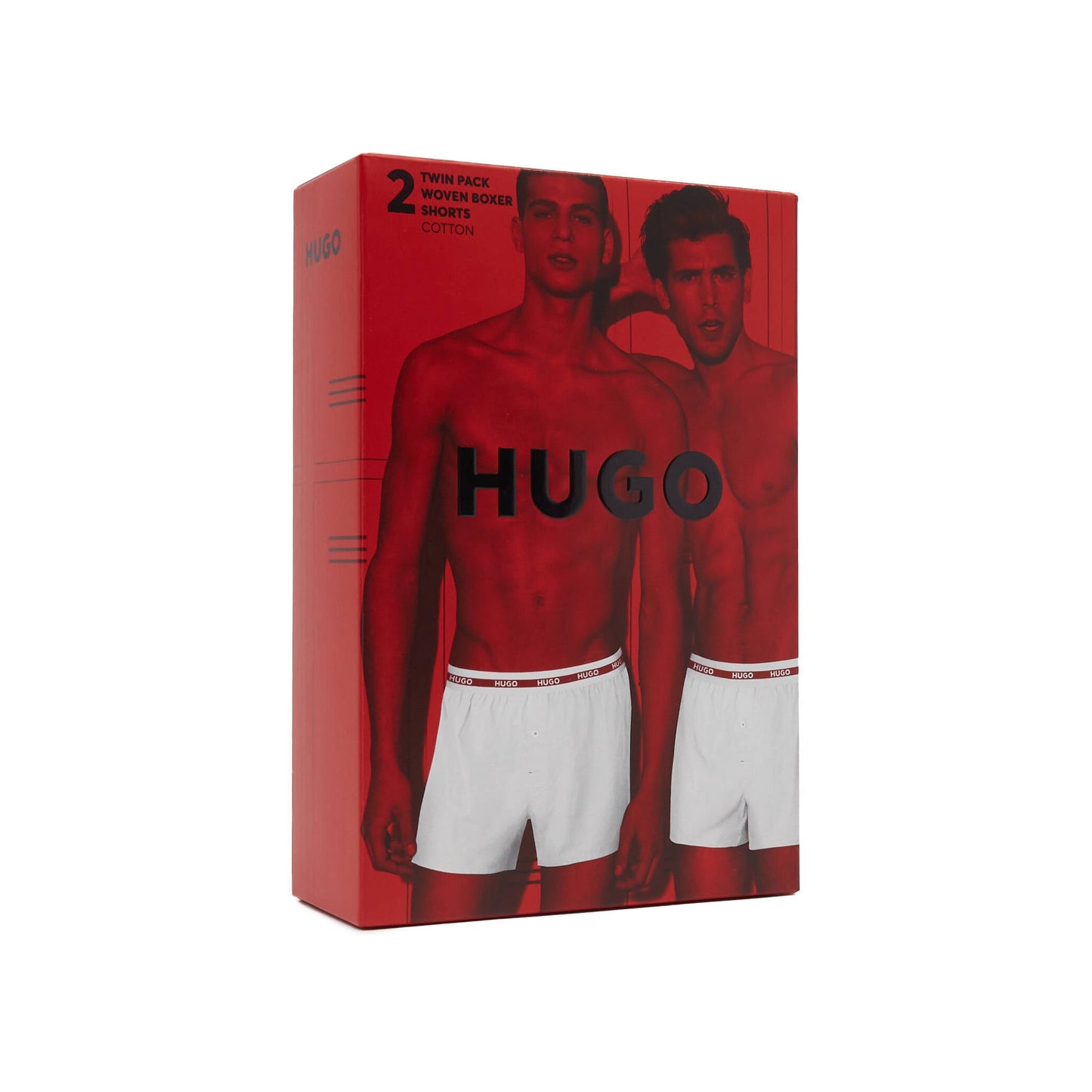 Hugo Boss Men's Premium Cotton Boxer Shorts 2-Pack: Comfort, Style, Logo Waistband