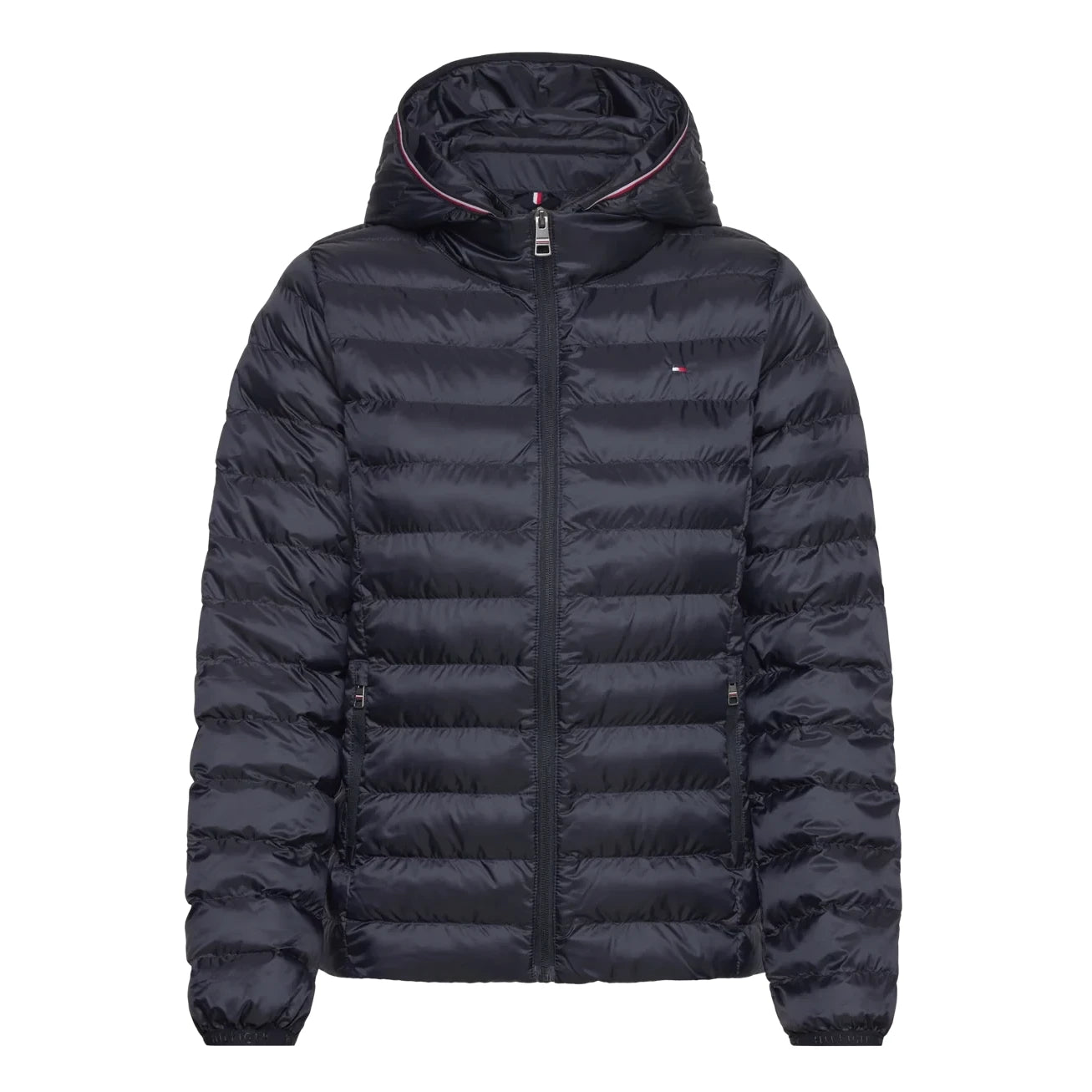 Tommy Hilfiger Women's Padded Global Stripe Jacket – Cozy, Chic, Sustainable