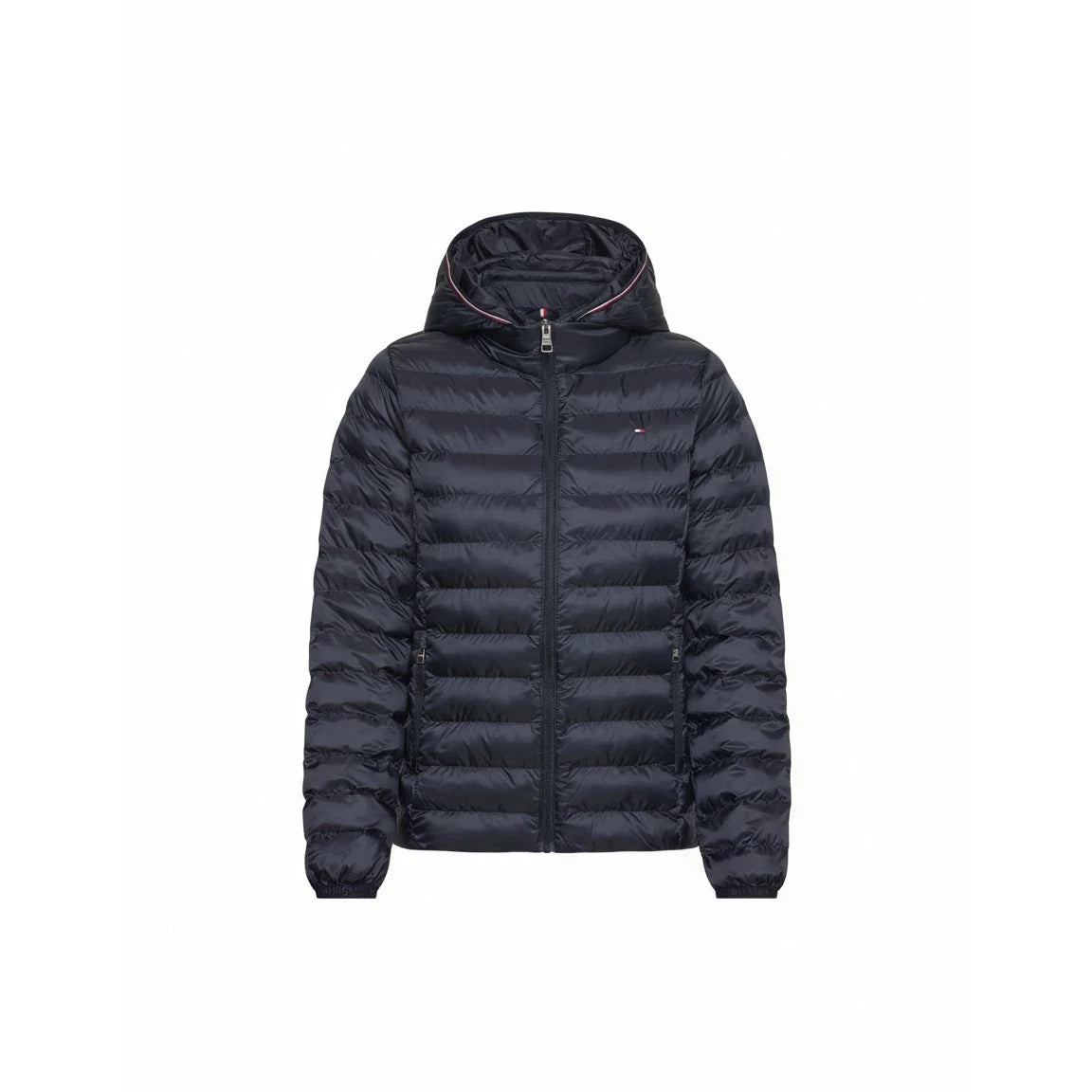 Tommy Hilfiger Women's Padded Global Stripe Jacket – Cozy, Chic, Sustainable