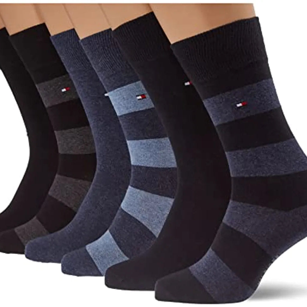Tommy Hilfiger Men's Classic Cotton Blend Socks 6-Pack - Durable & Stylish