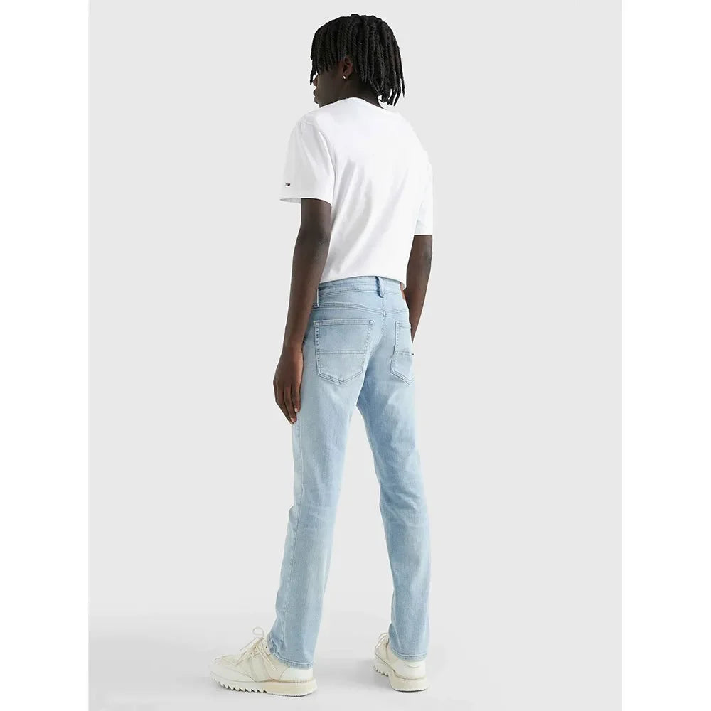 Tommy Jeans Scanton Slim Fit Power Stretch Cotton Blend Blue Denim Jeans - Gomix Brands Outlet