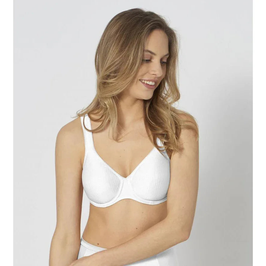 Triumph Modern Soft Cotton Underwire Bra: Lightweight, Breathable, Supportive, Everyday Comfort 100C - Gomix Brands Outlet