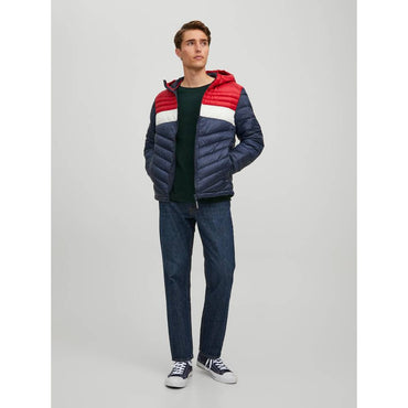 Jack & Jones Men's Lightweight Quilted Jacket in Hero Blue Red