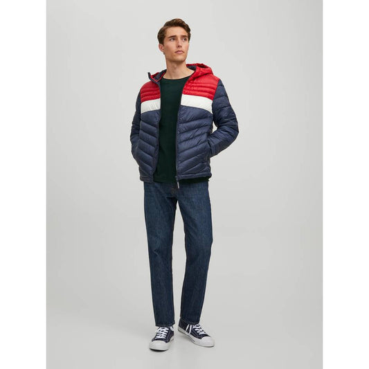 Jack & Jones Men's Lightweight Quilted Jacket in Hero Blue Red