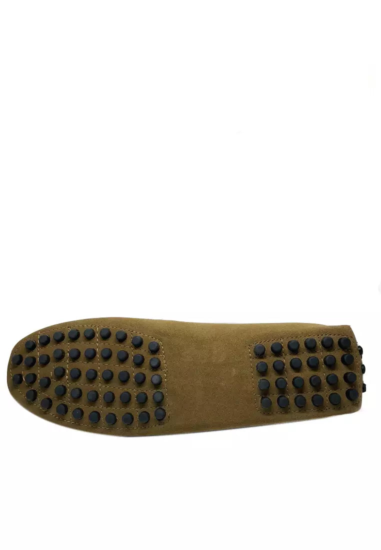 Twenty Eight Brown Suede Loafers MC024 Slip-On Men's Shoes