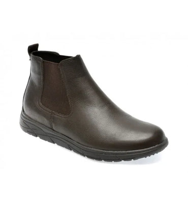 Geox Men's U36E1A 00046 Breathable Leather Chelsea Boots Café Brown. - Gomix Brands Outlet