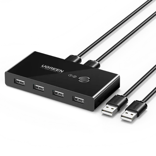 UGREEN 2‑In 4‑Out USB 2.0 KVM Switch – Fast, Reliable Device Sharing - Gomix Brands Outlet