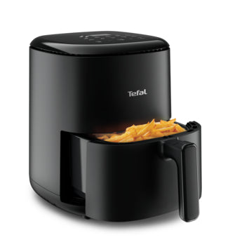 Tefal Easy Fry Compact 3L Black: Healthy Crispy Air Fryer with 10 Programs